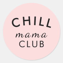 Cool Mama Club Peachy Pink Sticker