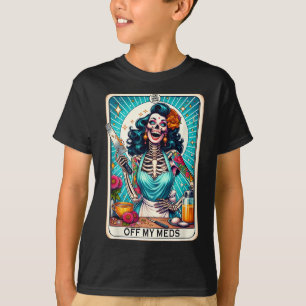 Cool Mama Club Tarot Card Skeleton Halloween T-Shirt