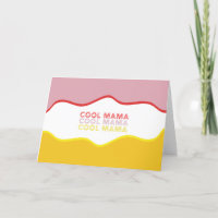 'Cool Mama' retro waves brightly coloured 