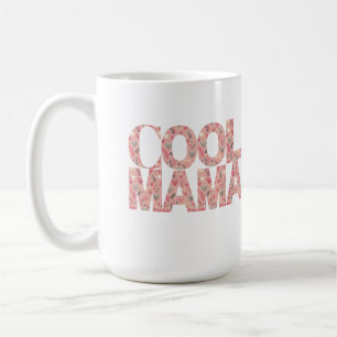 Cool Mama Typography Hearts Coffee Mug