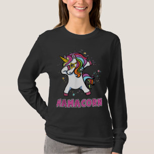 Cool Mamacorn Unicorn Costume for Mum Mother's Day T-Shirt
