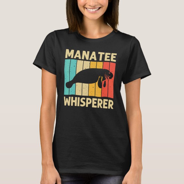 Cool Manatee For Men Women Sea Cow Save The Manate T-Shirt (Front)