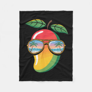 Cool Mango Costume For Men Women Mango Fruit Lover Fleece Blanket