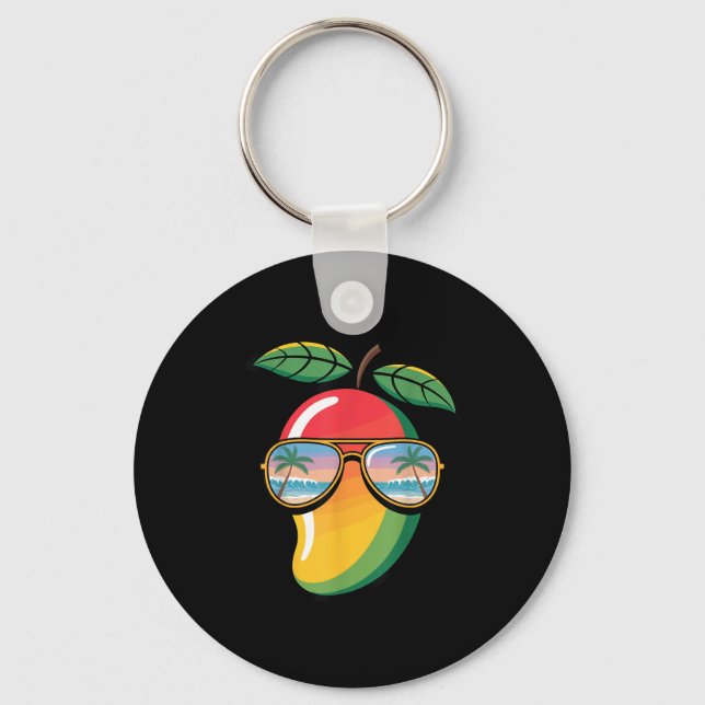 Cool Mango Costume For Men Women Mango Fruit Lover Key Ring (Front)