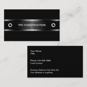 Cool Manly Construction Business Cards