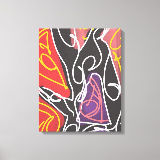 Cool Maori Art by RRW  Canvas Print (Front)