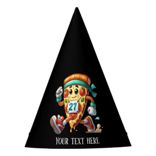 Cool marathon pizza party customizable hat