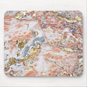 Cool Marble Gold Glitter Mouse Mat