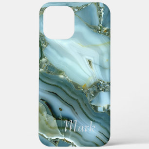 Cool marble pattern Monogram  iPhone 12 Pro Max Case