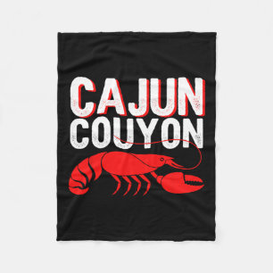 Cool Mardi Gras cajun Couyon Funny Slang Cultural  Fleece Blanket