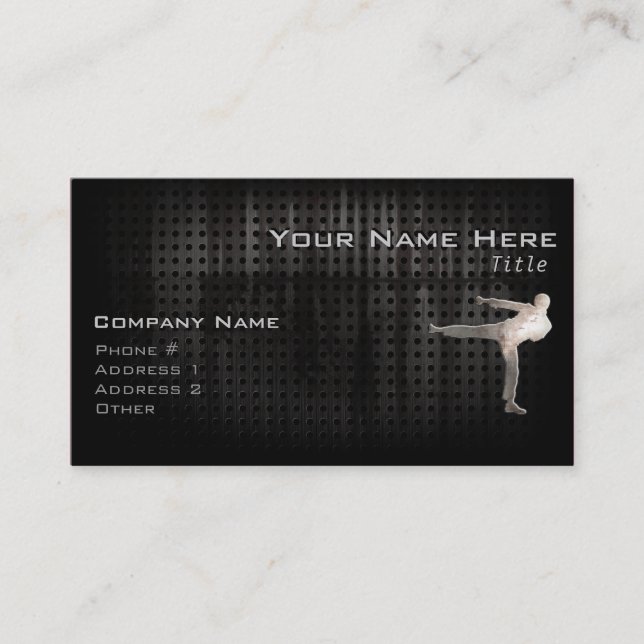 Cool Martial Arts Business Card (Front)