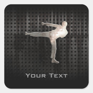 Cool Martial Arts Square Sticker