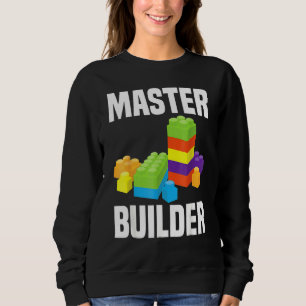 Cool Master Builder Building Blocks Men Women Sweatshirt