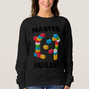 Cool Master Builder Building Blocks Men Women Sweatshirt