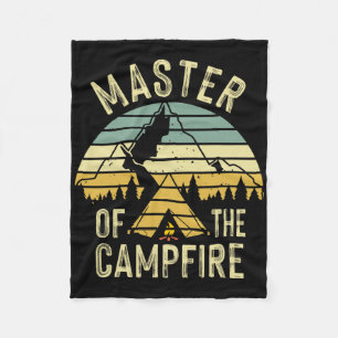 Cool Master Campfire Funny Camping Gift For Kids M Fleece Blanket