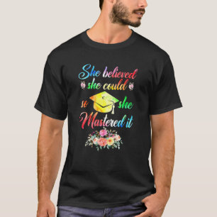 Cool Master Degree For Men Women Academic Degree D T-Shirt