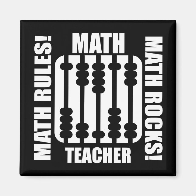 cool math teacher magnet (Front)