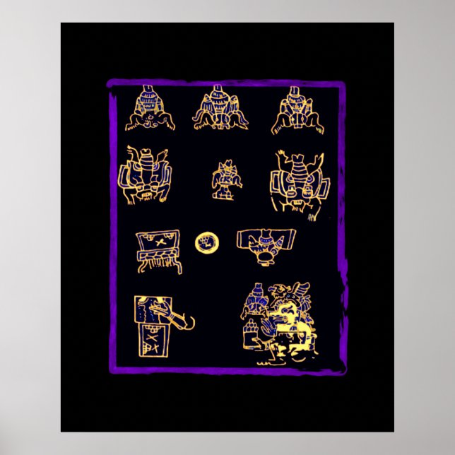 Cool Mayan Design Poster (Front)