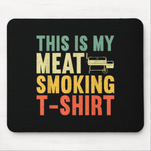 Cool Meat Smoking Art For Men Women Bbq Griller Me Mouse Mat
