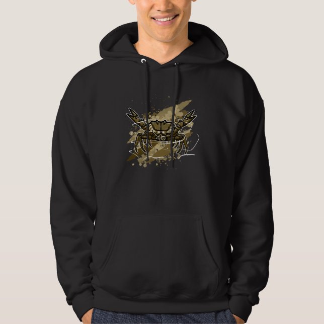 Cool mechanical Crab  1 Hoodie (Front)
