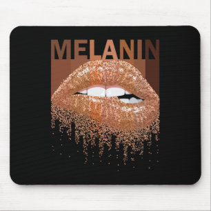 Cool Melanin Queen Lips Women Black Queen African Mouse Mat