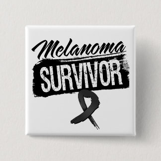 Cool Melanoma Survivor 15 Cm Square Badge