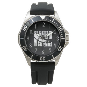 cool men skateboarding lovers  watch