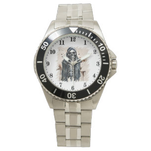 Cool men skeleton lovers  watch