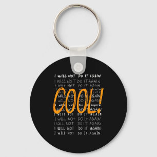 Cool Men Women Text Quote Graphic Art Family Frien Key Ring