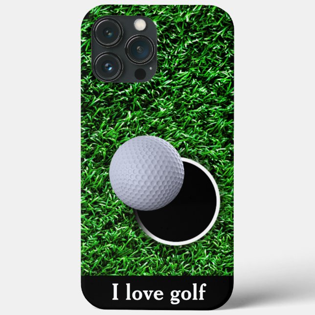 Cool Men's Golf Theme Business Case-Mate iPhone Case (Back)