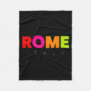 Cool Men's Women's Kids Colorful Rome Italy Graphi Fleece Blanket