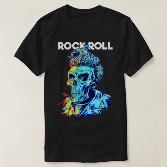 Cool Men's Women's Kids Rock & Roll Music Graphic  T-Shirt (Design Front)