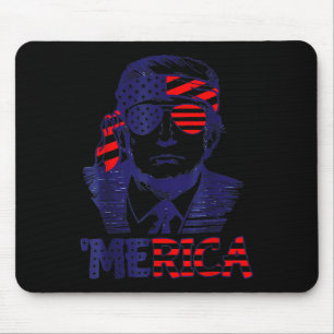 Cool merica Trump Happy 4th Of July Trump American Mouse Mat
