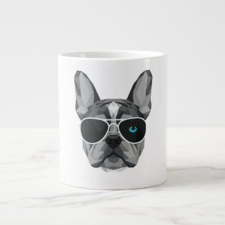 Cool Merle Frenchie Dad French Bulldog Large Coffee Mug