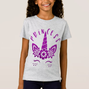 cool mermaid glitter unicorn princess T-Shirt