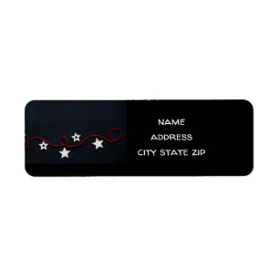 **COOL MERRY CHRISTMAS** RETURN ADDRESS LABEL