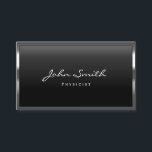 Cool Metal Border Physicist Business Card<br><div class="desc">Cool Metal Border Physicist Business Card.</div>