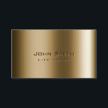 Cool Metal Bronze Life Coach Business Card<br><div class="desc">Cool Metal Bronze Life Coach Business Card.</div>