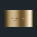Cool Metal Bronze Life Coach Business Card<br><div class="desc">Cool Metal Bronze Life Coach Business Card.</div>