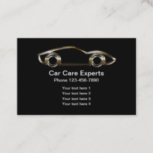 Cool Metal Car Logo Design Business Card