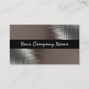 Cool Metal Look On Black Business Cards