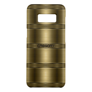 Cool Metallic Gold Stripes Pattern Case-Mate Samsung Galaxy S8 Case