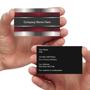 Cool Metallic Unique Business Cards