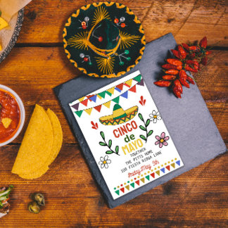 Cool mexicano Celebration Cinquo De Mayo Invitation