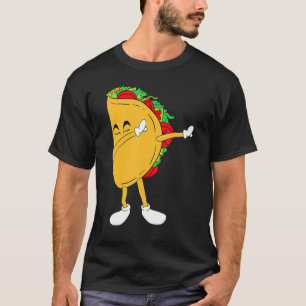 Cool Mexico Dabbing Taco Funny Mexican Food T-Shirt