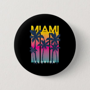 Cool Miami Florida Graphic Design Tees, I Love Mia 6 Cm Round Badge