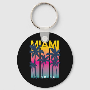 Cool Miami Florida Graphic Design Tees, I Love Mia Key Ring