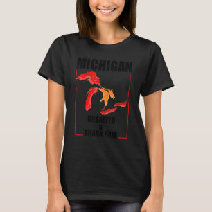 Cool Michigan Unsalted & Shark Free Funny Fisherm T-Shirt