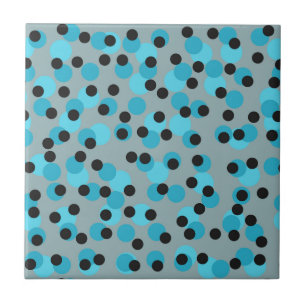 Cool Mid-Century Retro Iceberg Dots Tile