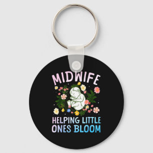 Cool Midwife Art For Women Midwifery Doula Nursing Key Ring